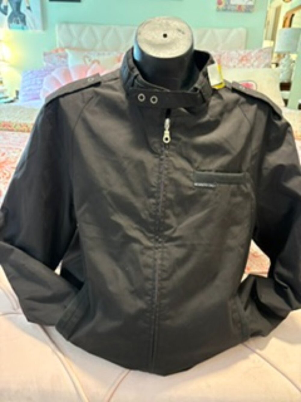 Iconic Members Only Black Jacket Size L